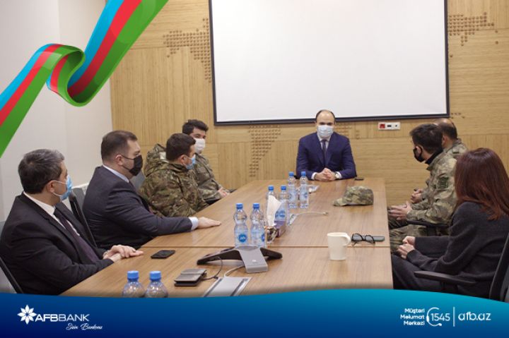 "AFB Bank"ın Sədri “Vətən Müharibəsi” iştirakçıları ilə görüşüb